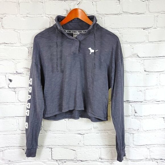 Pink Crop Sweatshirt  - Picture 1 of 8